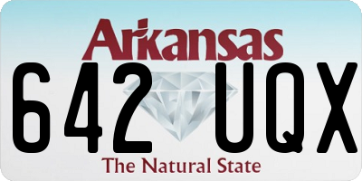 AR license plate 642UQX