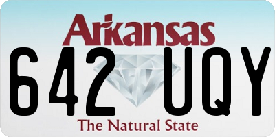 AR license plate 642UQY