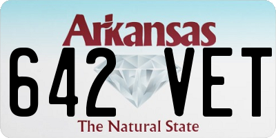 AR license plate 642VET