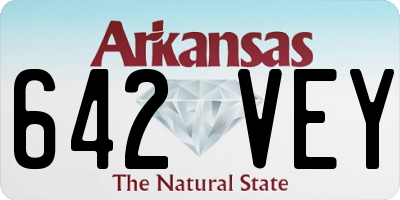 AR license plate 642VEY