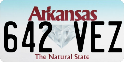 AR license plate 642VEZ