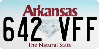 AR license plate 642VFF