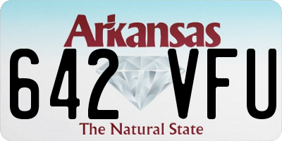 AR license plate 642VFU