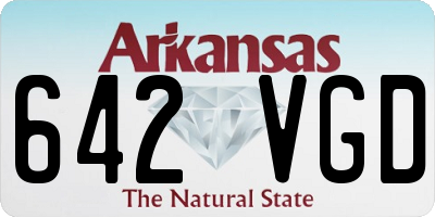AR license plate 642VGD