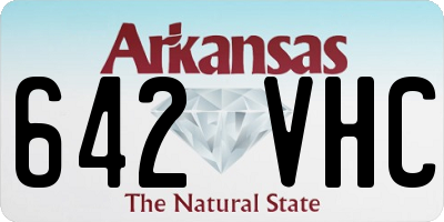 AR license plate 642VHC