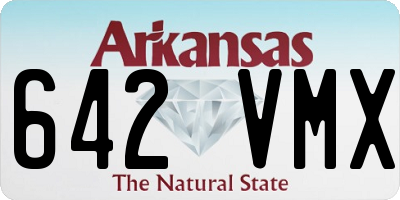 AR license plate 642VMX