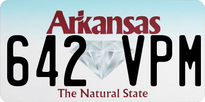 AR license plate 642VPM