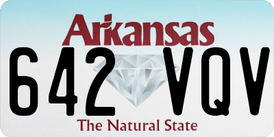 AR license plate 642VQV