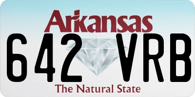 AR license plate 642VRB