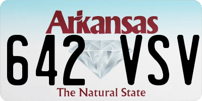 AR license plate 642VSV