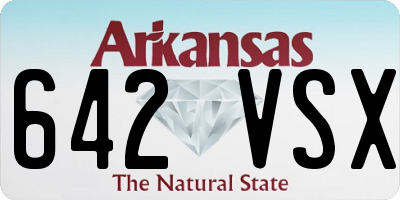 AR license plate 642VSX