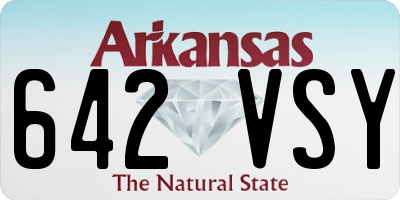 AR license plate 642VSY