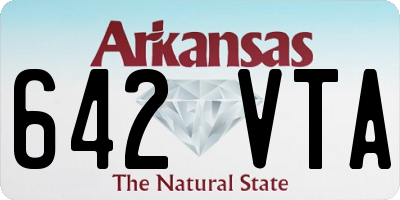 AR license plate 642VTA