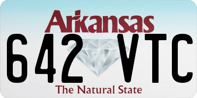 AR license plate 642VTC