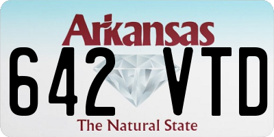 AR license plate 642VTD