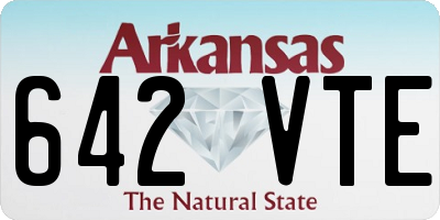 AR license plate 642VTE