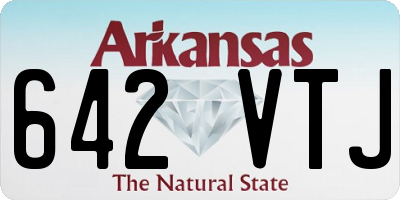 AR license plate 642VTJ