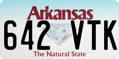 AR license plate 642VTK
