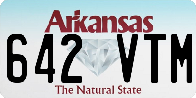 AR license plate 642VTM