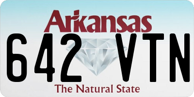 AR license plate 642VTN