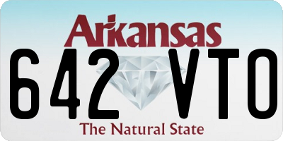 AR license plate 642VTO