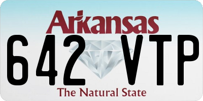 AR license plate 642VTP