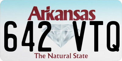 AR license plate 642VTQ