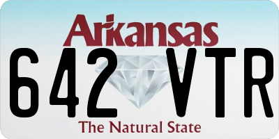 AR license plate 642VTR
