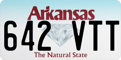 AR license plate 642VTT