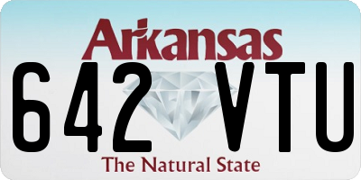 AR license plate 642VTU