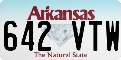 AR license plate 642VTW