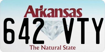 AR license plate 642VTY
