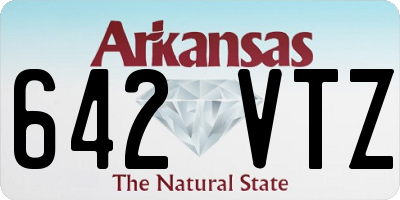 AR license plate 642VTZ