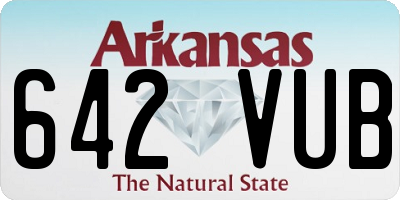 AR license plate 642VUB