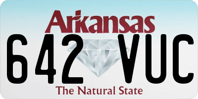 AR license plate 642VUC