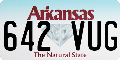 AR license plate 642VUG