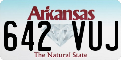 AR license plate 642VUJ