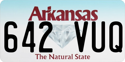 AR license plate 642VUQ