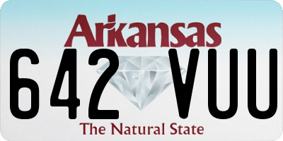 AR license plate 642VUU