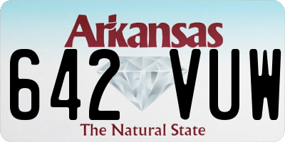 AR license plate 642VUW