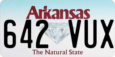 AR license plate 642VUX