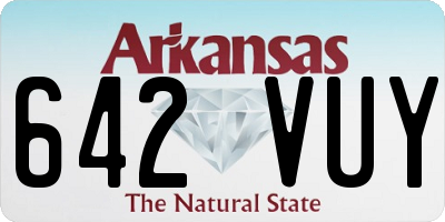 AR license plate 642VUY