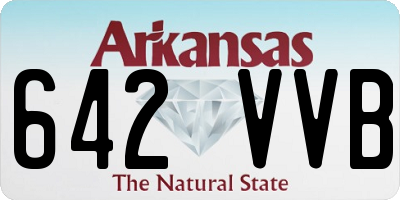 AR license plate 642VVB