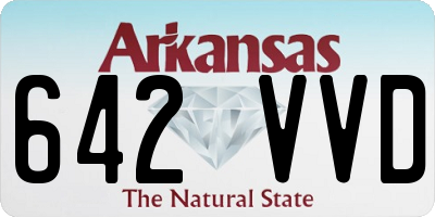 AR license plate 642VVD