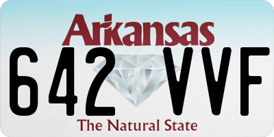 AR license plate 642VVF