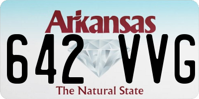 AR license plate 642VVG