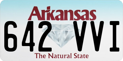 AR license plate 642VVI
