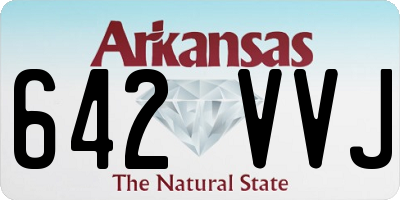 AR license plate 642VVJ