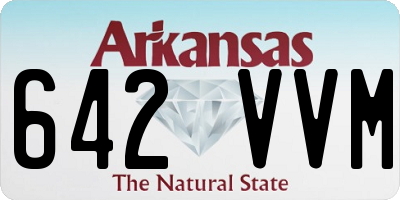 AR license plate 642VVM