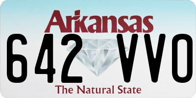 AR license plate 642VVO